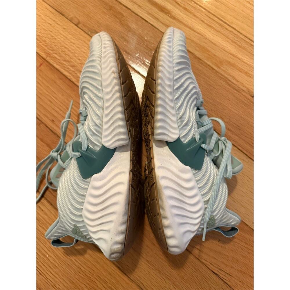 Adidas Alphabounce Instinct Womens Running Shoes Light Blue Teal White size 10